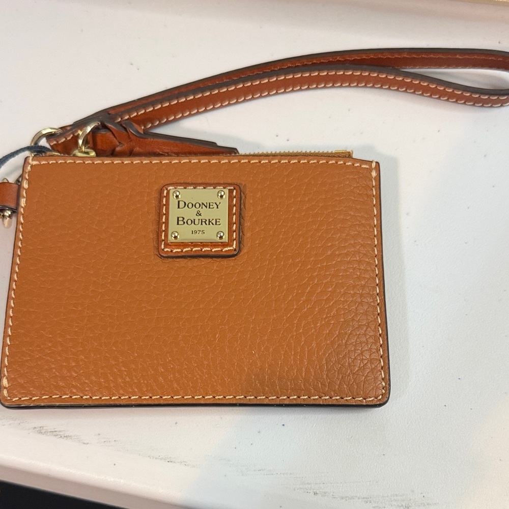 Dooney & Bourke Brown Leather Wristlet